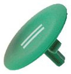 Wkładka zielony , II, do okrągłych przycisków O 22mm ZBA336