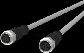 142MKA22050 Sensor cables, M12, 8-pin, coupling > coupling, 5 m