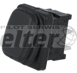 Przeł. kołys. prostokątny ON-OFF czarny IP65