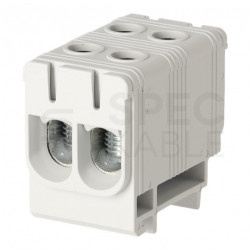 Złączka szynowa 2-torowa Al/Cu 2,5-50mm2 na TH35 szary FJ-E50/2 HEDO