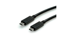 Roline Usb 3.2 Gen 2 Cable, Pd (Power Delivery) 20V5a, Z Emark, C-C, M/M, Bla