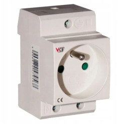 Gniazdo na szynę TH z bolcem uziemiającym 16A 230V