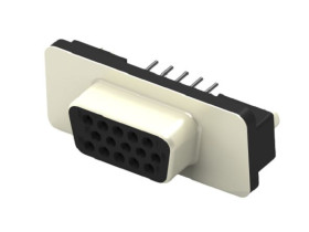 Złącze D-Sub 15-pinowe Gniazdo Proste Przewlekany raster 2.29mm