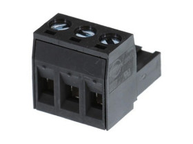 5.08MM EURO PLUG RA BLK 3CKT