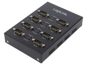AU0033 Konwerter, D-Sub 9pin x8/USB B