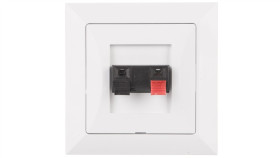 Opal Gniazdo Głośnikowe Pojedyncze Białe Gg 1 - Op