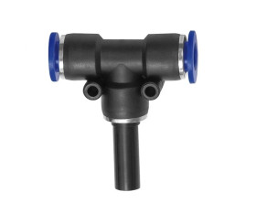Trójnik pneumatyczny wtykowy typu T pod wąż 2x8 mm wtyk 1x8 mm, tworzywo sztuczne