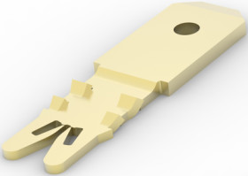 Faston plug, 4.75 x 0.81 mm, L 16.64 mm, uninsulated, straight, 0.16-1.02 mm², AWG 34-18, 4-1601035-1