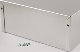 Aluminum enclosure, (L x W x H) 178 x 127 x 76 mm, natural, IP32, 1411QU