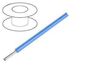 3051/1-BL001 Przewód HookUp Wire d: 22AWG drut Cu PVC niebieski 300V 305m