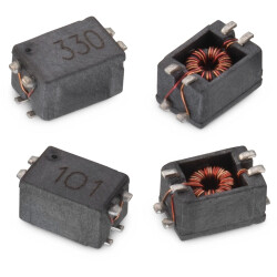 Common mode line filter, SMD, 22 µH, 0.3 A, 744242220