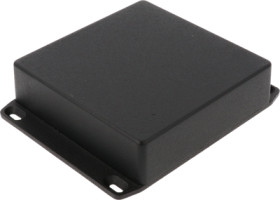 Aluminum die cast enclosure, (L x W x H) 120 x 120 x 34 mm, black (RAL 9005), IP54, 1590QFLBK