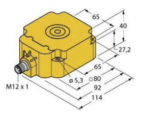 Turck Czujnik indukcyjny nie podtynkowy NI50-Q80-LIU-H1141