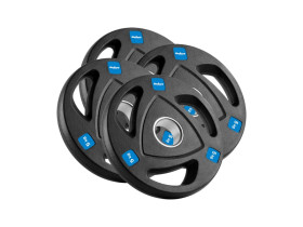 Zestaw obciążeń żeliwnych gumowanych 4x5kg,...