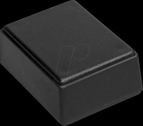 Industrial housing, 66 x 49 x 28 mm, IP54, black