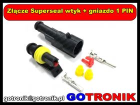 Złącze Superseal wtyk + gniazdo 1 PIN