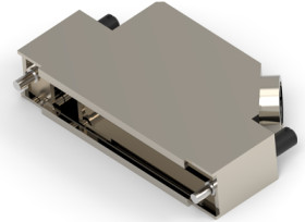 D-Sub connector housing, size: 4 (DC), angled 45°, cable Ø 4 to 13 mm, zinc die casting, silver, 3-1478763-7