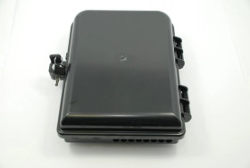 Mufa światłowodowa TELCOLINE 16F, 2 wejścia, 16 wyjść, czarna, GFP-16A-BL