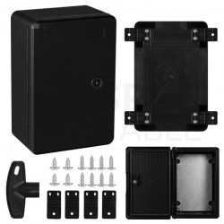 Obudowa plastikowa skrzynka hermetyczna natynkowa ABS 300x200x130mm IP65 czarna NEKU