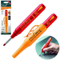 Marker do głębokich otworów znacznik precyzyjny czerwony PICA Ink 170/40