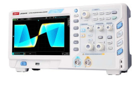 Dwukanałowy oscyloskop cyfrowy 2 x 70MHz, Ultra Phosphor, duży kolorowy wyświetlacz LCD TFT UT-UPO2072E