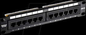 TC-P12C6 Patchpanel, 12-Port, Cat.6, 1 HE