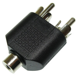 Przejście Gn.Jack 3,5/2x Wt.RCA Adapter Jack/RCA