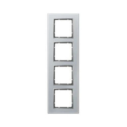 Berker B.3/B.7 Glas Ramka poczwórna szklana aluminium 10146414