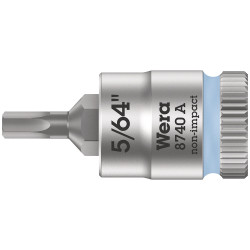 Wera 05003380001 8740 A Zyklop In-Hex 1/4&quot; Bit-Socket 5/64&quot; x 28mm