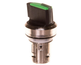 Przełącznik piórkowy 2 pozycyjny 22mm bez samopowrotu możl podświetlenie czarny/zielony metal SIRIUS ACT 3SU1052-2BF40-0AA0