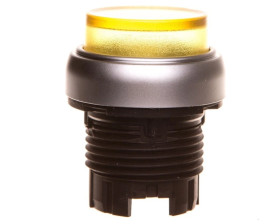 Napęd przycisku żółty z podświetleniem z samopowrotem wystający LPCBL205