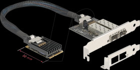 95281 Network card, MiniPCIe I/O, Gigabit Ethernet, 2x SFP