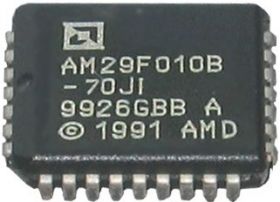 Pamięć FLASH 29F010 PLCC32 (SMD) AMD 70ns, –40°C do +85°C