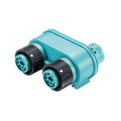 Wieland 46.050.1253.6 RST® MINI Bullet Connector Splitter 4+PE Pins