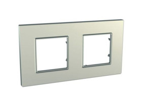 UNICA QUADRO Ramka 2 podwójna titanium MGU6.704.57 SCHNEIDER ELECTRIC