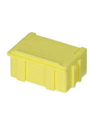 Skrzynka z przegródkami l. przedziałów: 1 szerokość: 42.4mm wysokość: 21mm głębokość: 29.4mm SB Żółty