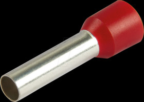 490818 Aderendhülsen, Ø 10,0 mm², 28 mm, rot, 100er-Pack