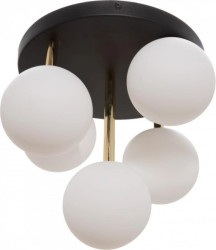 Lampa sufitowa szklane klosze kule ALI kolor czarny/złoty metal/szkło, 5xG9 IP20 5645 Zuma Line