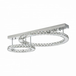 Lampa sufitowa z dwoma kryształowymi okręgami z serii GIRONA, LED 36W 3000K - MX3713-2-3CT Zuma Line