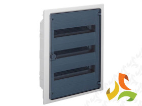 Rozdzielnica podtynkowa 54 modułowa 3x18M drzwi transparentne IP40 GOLF VF318TD HAGER