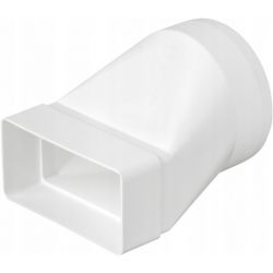 Łącznik zmienny kanału płaskiego 110x55mm na kanał okrągły fi:100mm airRoxy 02-401