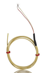 Hermetycznie uszczelniona termopara K średnica 7/0.2mm długość 1m -75 → +260°C Końcówka z gołym kablem RS PRO