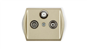 Trend Gniazdo Antenowe Rtv-Sat Końcowe Multimedialne (Internet) Złoty 6Gm