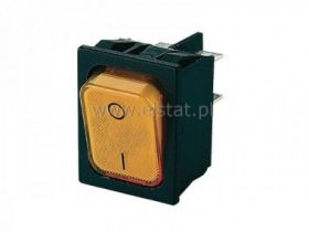 Przeł. kołys ON-OFF stabilny 4p podśw. 20A