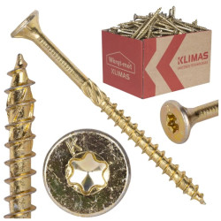 Wkręty ciesielskie z łbem stożkowym i gniazdem TORX 5x70 MASTER Wkręt-met /200szt./