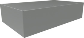 Steel enclosure, (L x W x H) 432 x 254 x 102 mm, gray (RAL 7046), 1441-33