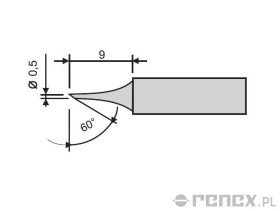Grot do stacji GOOT RX-802AS i RX-852AS - 0,5C