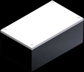 ABS enclosure, (L x W x H) 160 x 96 x 66 mm, black, CP/3.23 SCHWARZ/GRAU