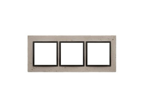 SIMON 54 Ramka 3 potrójna Nature-Beton FUNDA MENTE IP20/IP44* (*IP44-należy zastosować zestaw uszczelek DUN3) DRN3/93 KONTAKT SI