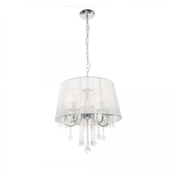 Lampa wisząca Mona srebrna 5xE14 Light Prestige